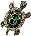 YACQ Jewelry Women's Crystal Big Turtle Pin Brooch Pendant