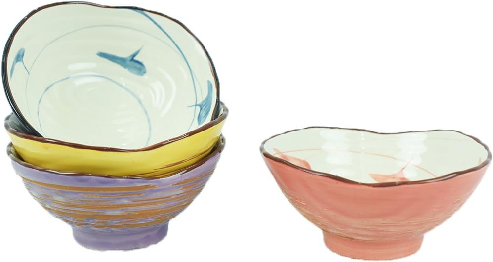 Sojoy Mimi Ice Cream Bowl, Multi Colors, Set of 4