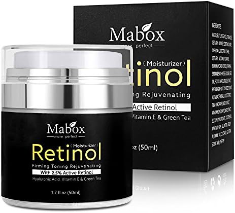 Mercures Moisturizer Cream for Face - with Retinol, Hyaluronic Acid, Vitamin E and Green Tea. Best Night and Day Moisturizing Cream 1.7 fl oz - US Shipping