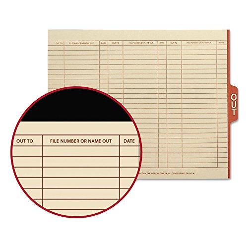 Guide de classement Smead 61910 pour dossiers suspendus rouge boite de 100