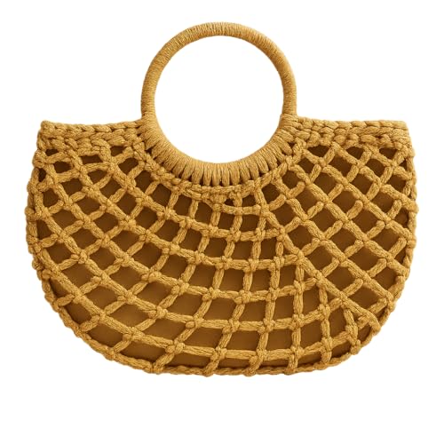 Sac en osier tressé haut de gamme au design bohème épuré