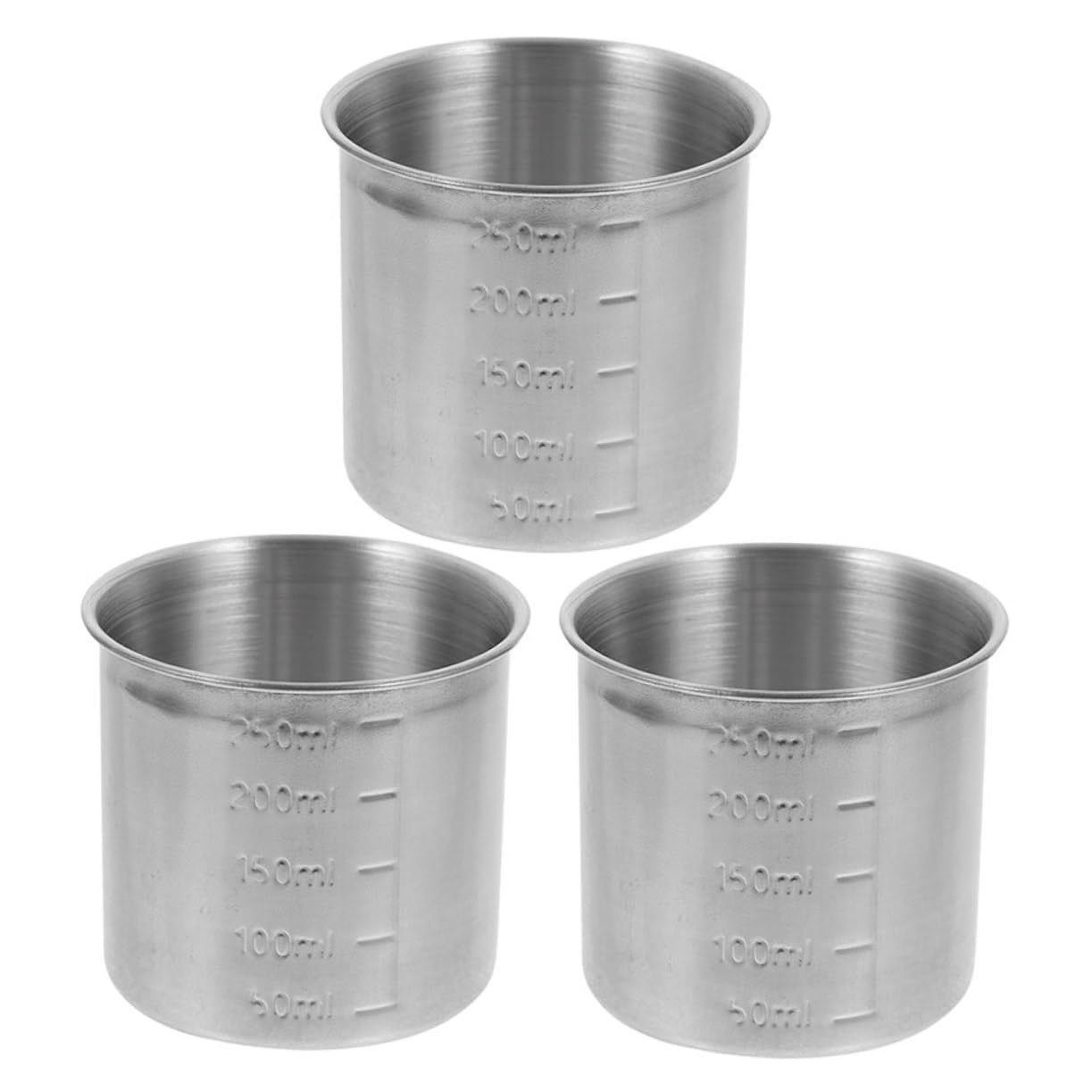 ABOOFAN 9 Pièces Tasse à mesurer verre doseur tasse à écailles de riz balance de cuisine tasses à mesurer de cuisine tasse de riz support de mesure de cuisine bac à glace Acier inoxydable