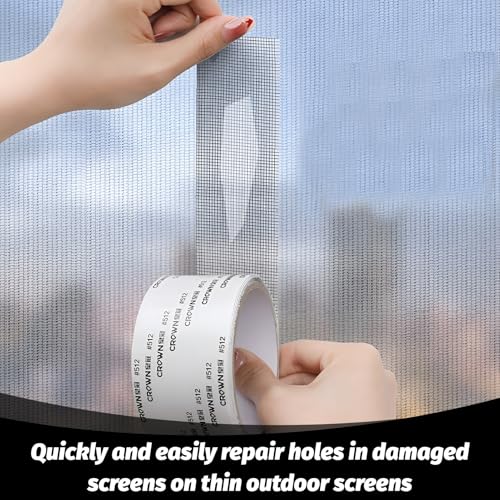 2 Rollen Fliegengitter Reparatur Set,5 Cm X 2 M Fliegengitter Reparatur Klebeband,Stark Selbstklebend Fliegengitter Reparatur Pflaster,Insektenschutz Reparaturset,Geeignet Zum Reparieren Von LöChern