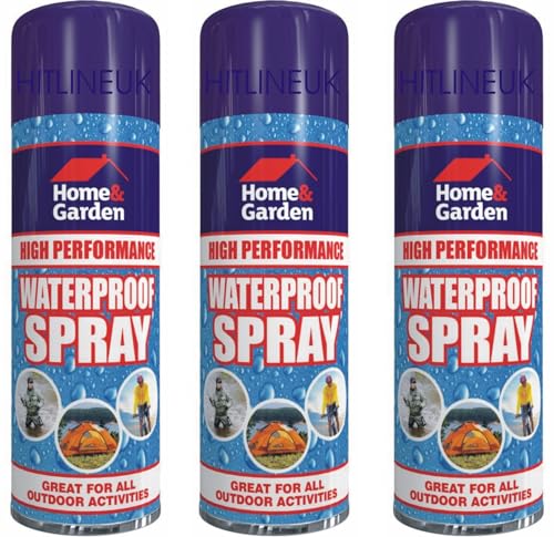 HitlineUK Waterproof Spray 3 x 300 ML - Waterproof protection, Waterproof Spray to Protect Clothing Tents HitlineUK Waterproof Spray 3 x 300 ML - Waterproof protection, Waterproof Spray to Protect Clothing Tents