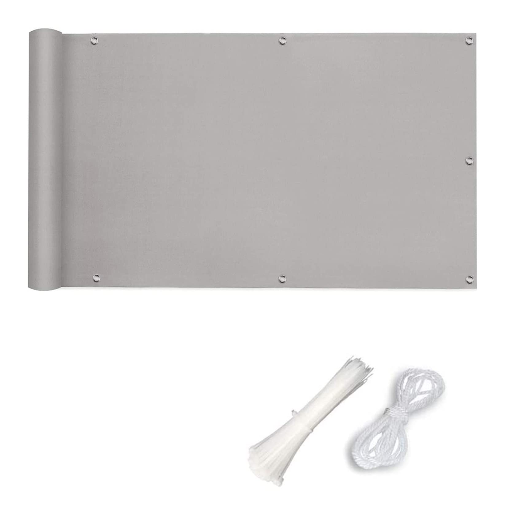 GJZQDKX Balcony 1.2x7m UV Resistant Weatherproof Balcony Cover with Cable Ties Ideal for Patio Deck and Fence Privacy Solutions