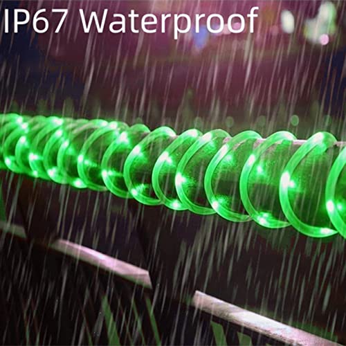 Wakaka Green Halloween Lights Outdoor, 2 Pack Each 33Ft 100 Led Rope Lights Indoor, Tube Fairy Lights Battery Operated With Remote For Bedroom Party Tree Yard Garden Halloween Decor #TOP5