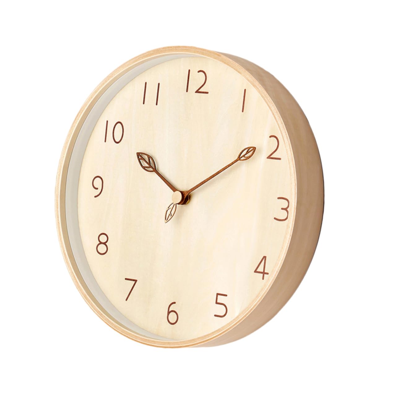 Horloge murale bois massif Ipetboom silence absolu design branche pour salon