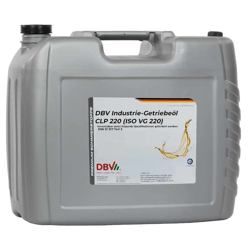 DBV Industrie Getriebeöl CLP 220 ISO VG 220 Öl 20 l