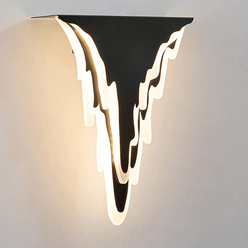 Lámpara de pared moderna de diseño creativo en cascada para tocador