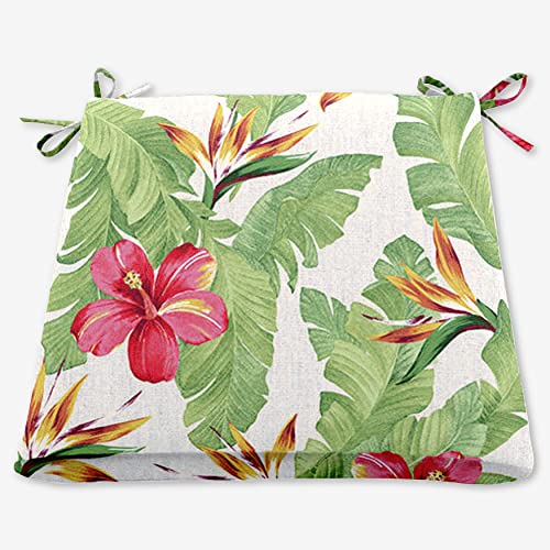 BrylaneHome Patio Chair Cushion - Hibiscus
