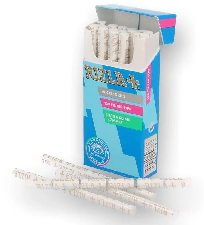 FILTROS RIZLA MENTHOL ULTRA SLIM POPPATIPS 5,7mm, CAJITA DE 120 FILTROS