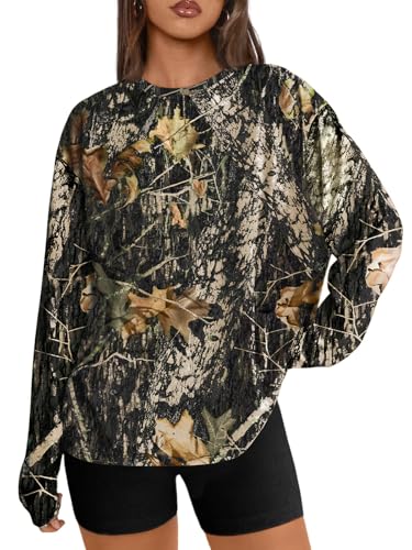 Image of Trendy Queen Womens Oversized Long Sleeve Shirts Fall Tops 2026 Basic Tees