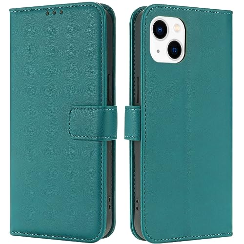 TQIAHF Coque pour iPhone 13 / iPhone 14 Coque Etui avec Porte Carte Rabat Clapet Portefeuille Cuir Pochette Antichoc Flip Case Étui Cover Housse Protection...