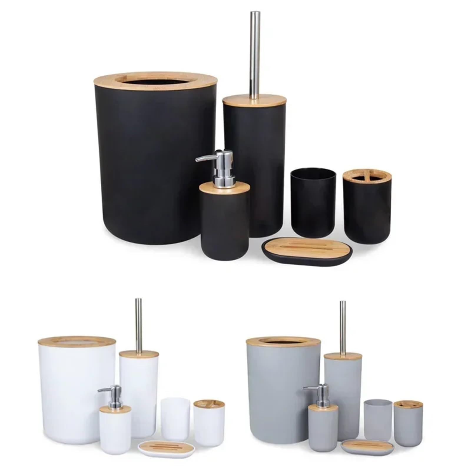 Conjunto De Accesorios De Baño Juego de accesorios de baño, juego de seis piezas for lavar el baño, conjunto combinado de baño, suministros de baño, juego de lavado de muebles Accesorios Baño Set Comp