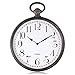 Produktbild FISHTEC Design-Wanduhr  Taschenuhr Vintage  leicht ablesbar mit großen Ziffern  geeignet für Küche, Büro, Wohnzimmer 30 cm  Schwarz & Kupfer