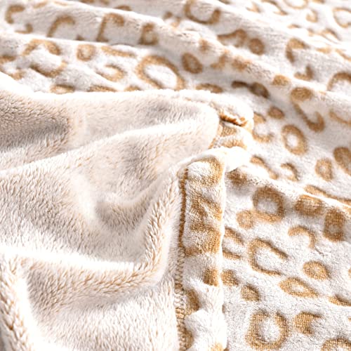 Pleasant Boulevard | Leopard Throw Blanket Fleece, Premium Lightweight Cozy Warm Plush Microfiber Bedspread For Couch Sofa And Bed (Brown, Queen (90 X 90 Inches)) #TOP3