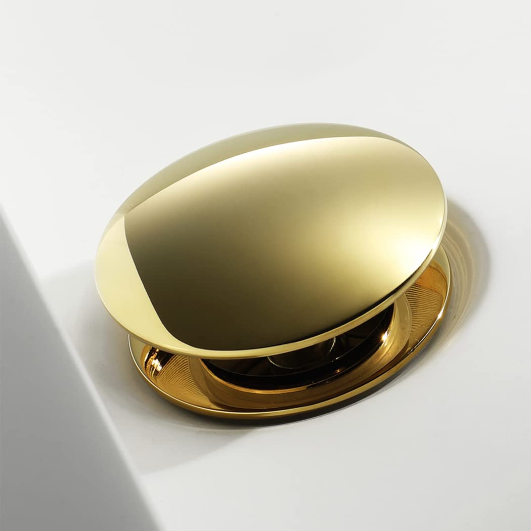 WRIST Desagüe Emergente, Grifo De Baño, Tapón De Desagüe para Fregadero De Vanidad con Desbordamiento, Desagüe De Fregadero Emergente De Latón con Manguera ABS Ajustable,Gungrey