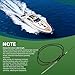 Yunnergo SSC6210 SSC6215 10FT 12FT 14FT 15FT Rotary Boat Steering Cable 16FT 17FT 18FT Compatible with M66X14 M66X16 (15FT)