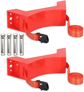 ANNJUC Soporte para tanque de propano de 2 piezas, soporte para botella de gas, soporte de pared para botella de gas para descalcificador de agua para autocaravana, A