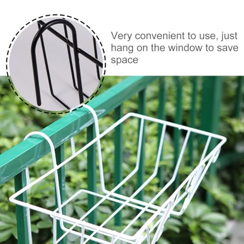 Support solide noir pour balcon évitant la chute de vos pots de fleurs - 4
