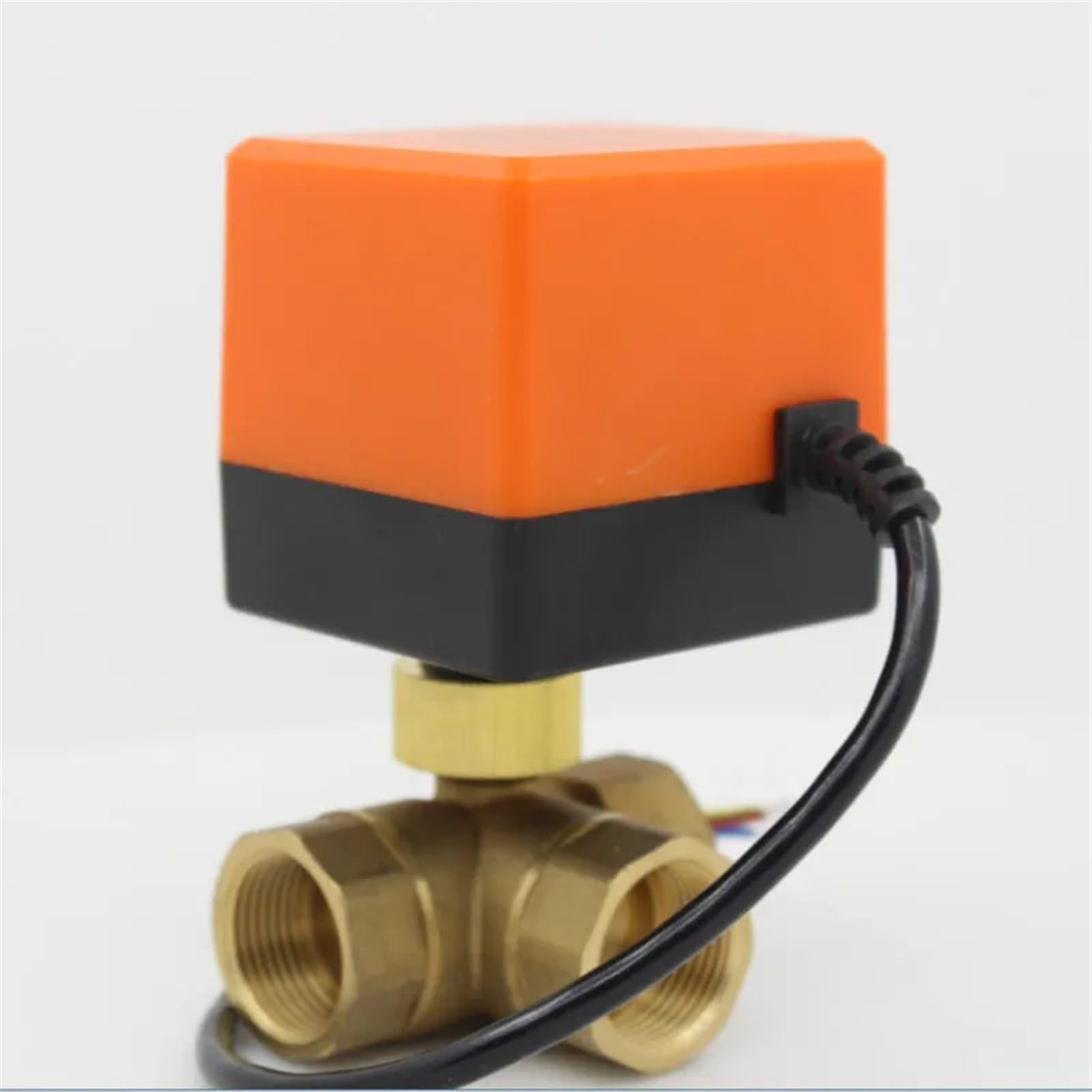 Valvola A Sfera Motorizzata DC 24V DN32 - Ottone, 3 Vie, Attuatore Elettrico, Controllo Flusso Per HVAC - 2