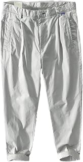 Pantalones cargo para hombre de primavera y verano, algodón, color sólido, sueltos, rectos, casuales, con bolsillos