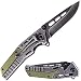 Tourist Folding Knife GrandWay FL 16008 B Stonewash Military w/ G10 Handle — Pocket USMC Every Day Carry Knife