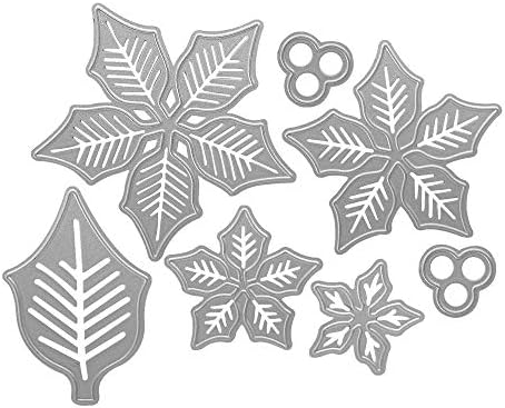 7 Pcs Christmas Tree Metal Die Cuts, AIFUDA Merry Christmas Tree DIY Cutting For