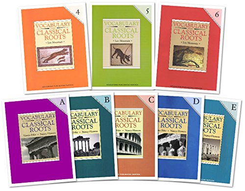 Vocabulary from Classical Roots Complete 8 Books SET -- -- Book 4, 5, 6, A, B, C, D and E