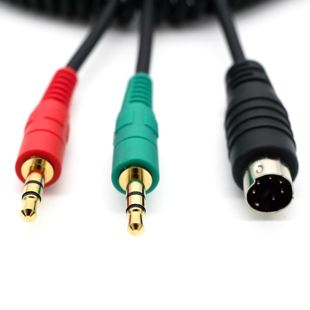 MiniDin6 Direct to Computer 1200 baud Audio Cable (No PTT)