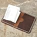 Handmade Front Pocket Minimalist Leather Folding Card Case Front Pocket Handicraft Card Package Wallet