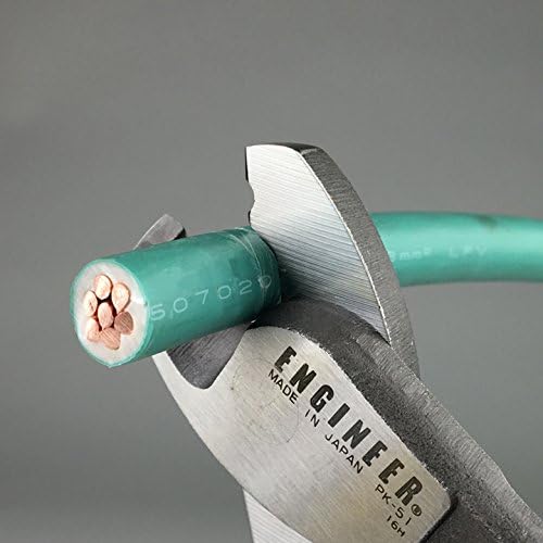 heavy duty cable shears/wire cutters (Larger Version) for clean cutting of thick electrical cable, coax & nylon rope etc. Made in Japan. ENGINEER pk-51