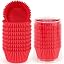 Caperci Red Standard Cupcake Liners - 200 Pack Greaseproof Baking Cups For Muffins & Mini Cheesecakes - View #4