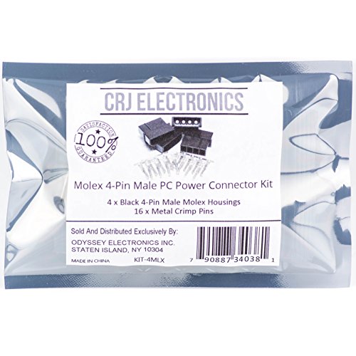 Kit de conector macho 4 pines Molex para PC CRJ miniatura 3