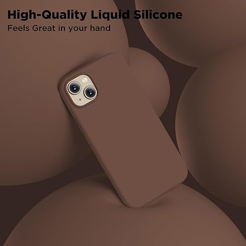 Miniatura 4 de Compatible con iPhone 15, funda de silicona líquida, funda protectora de cuerpo completo a prueba de golpes forro de microfibra suave, funda delgada