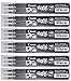 Pilot Negro Frixion Clicker Retráctil Fino Punta redonda Borrable, Recambios Para Bolígrafos Tinta BLS-FR7 (Paquete De 6 - 18 Repuestos) (BLS-FR7-B-S3_6_D)