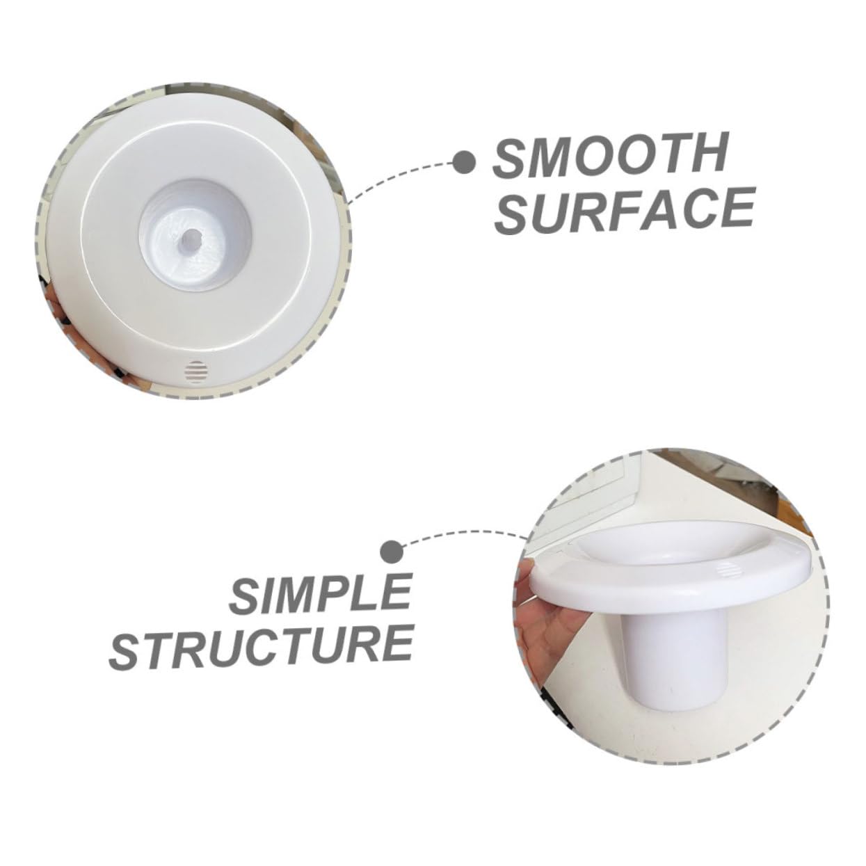 Distributore Accessorio Acqua Plastica Bianco per Sedile e di in Installazione Facile di Ricambio Casa e Ufficio per Dispenser