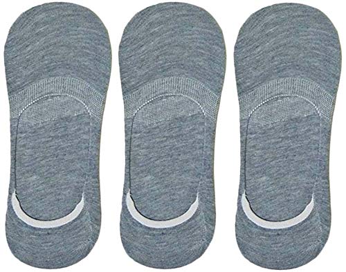 cotson ;lasting wear in every pair Cotson Men Solid No Show Cotton Loafer Socks (Light Gray, Pack of 3 Pairs)-picture-34