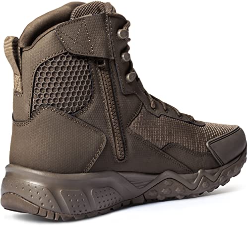 Cqr Men's Military Tactical Boots, Lightweight 6 Inches Combat Boots, Durable Edc Outdoor Work Boots, Raider 6 - Zip Sienna, 7 #TOP2