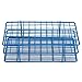 Cole-Parmer Essentials Coated Wire Tube Rack, 10-13mm, 6x12, Blue