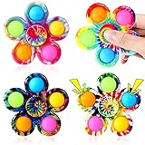 Effacera Fidget Spinners Toys 4 Pack, Fidget Toys for Kids Adults, Bulk Pop Sensory Spinner Toys Stress Relief, Party Favors for Kids, Birthday Valentines Days Gift for Classroom Prizes
