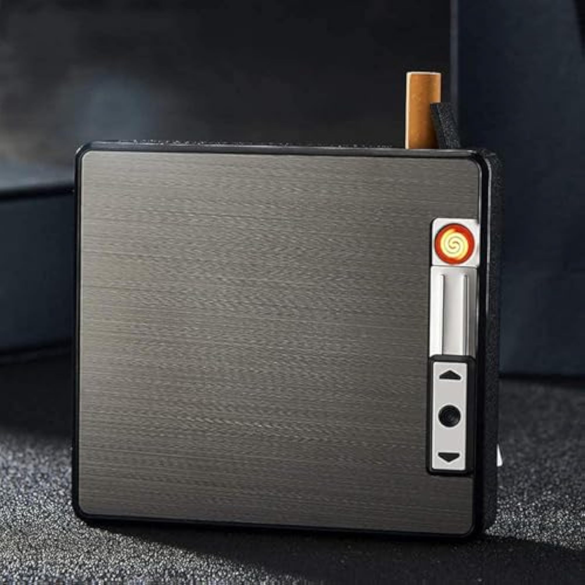 Automatic Ejection Cigarette Box, Aluminum-Alloy Storage Case