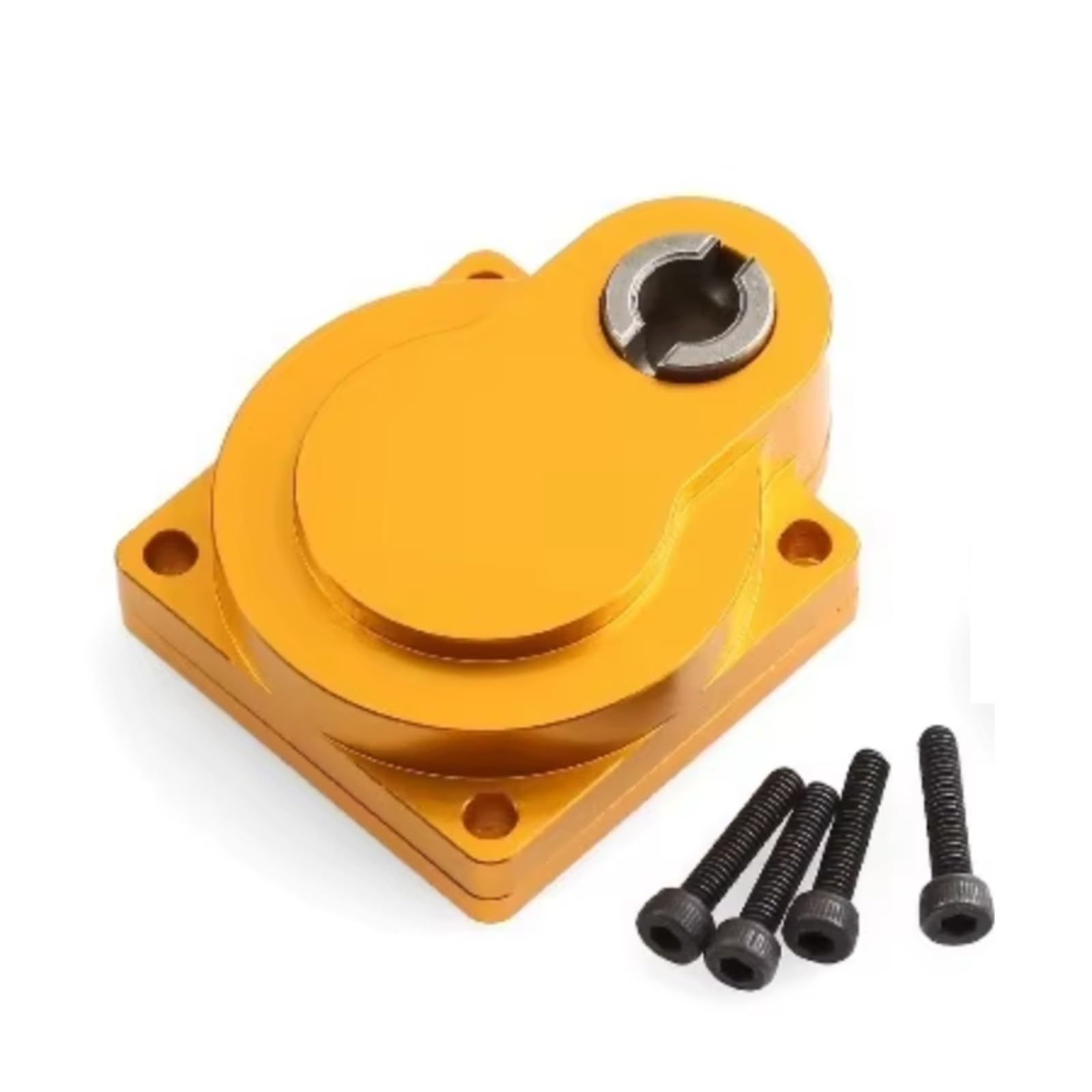 Piezas EspecíFicas RC para HSP para Zhongyang SH GO FC 16 Motor 18 Clases 11011 Arrancador Eléctrico con Cubierta Trasera Metal Accesorios Actualización Coche RC(Yellow)
