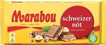 Marabou Schweizernut Chocolate 20 Bars of 200g 142oz