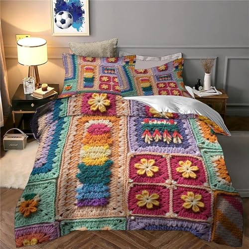 Parure de lit crochet en microfibre pour chambre cocooning - 6