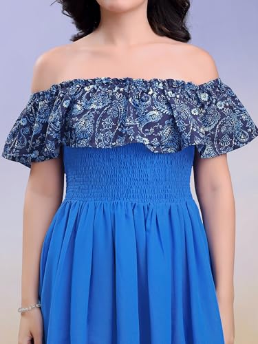 Image of PURVAJA Women's Cotton Dress(Floe-231-235)