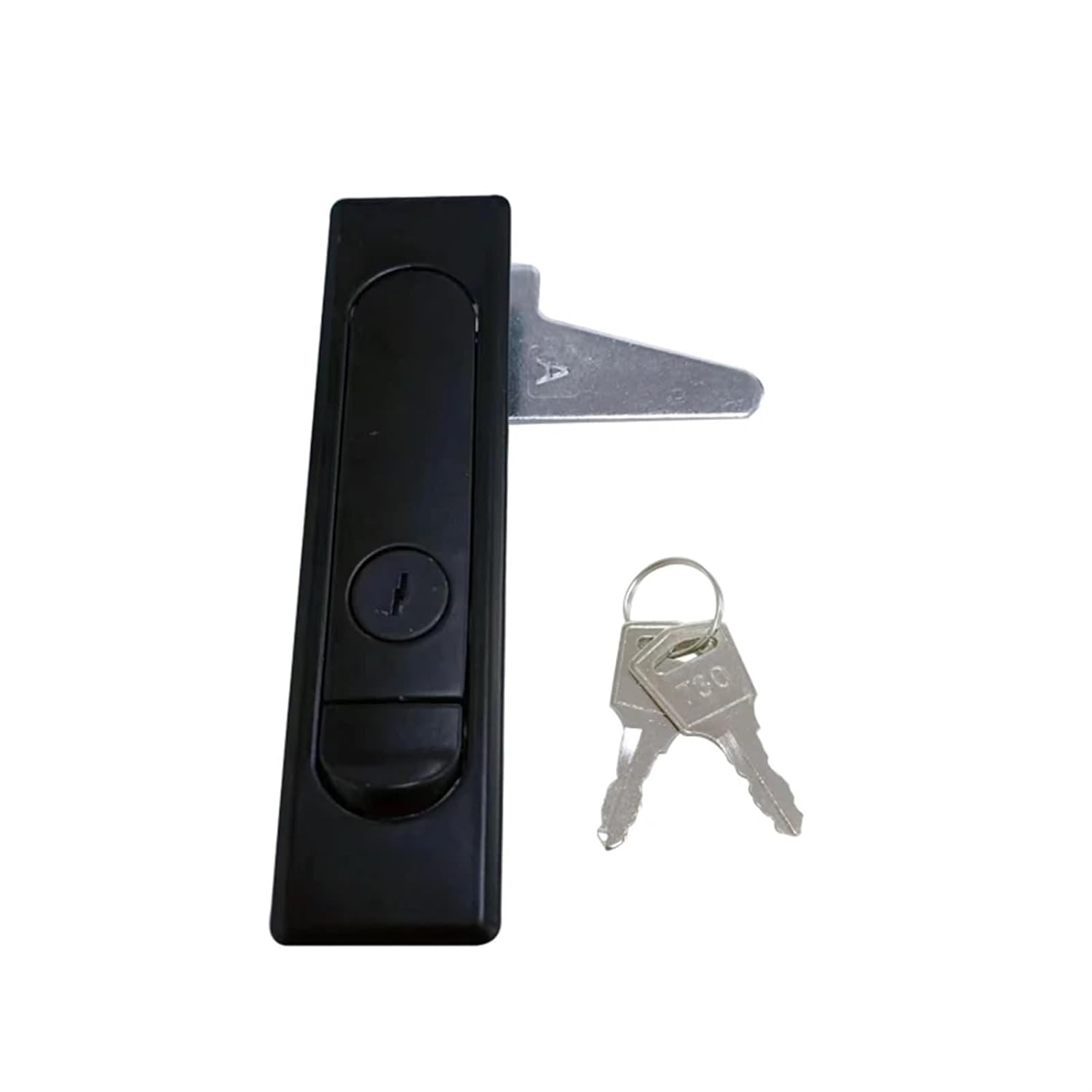 3Sets Zinc Alloy MS730 Plane Locks Matte for Distribution Cabinet Lock Kit Box Tin Trunk Micro Locker(3set-Black-no-Key)