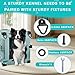 8 Pack Heavy Duty Tie Down Kit for Ruffland Kennels, 1000LB Load Capacity D-Ring Securing System with Bolts and Wrench for Easy Vehicle Installation