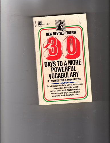 30 Days To A More Powerful Vocabulary 0671530313 Book Cover