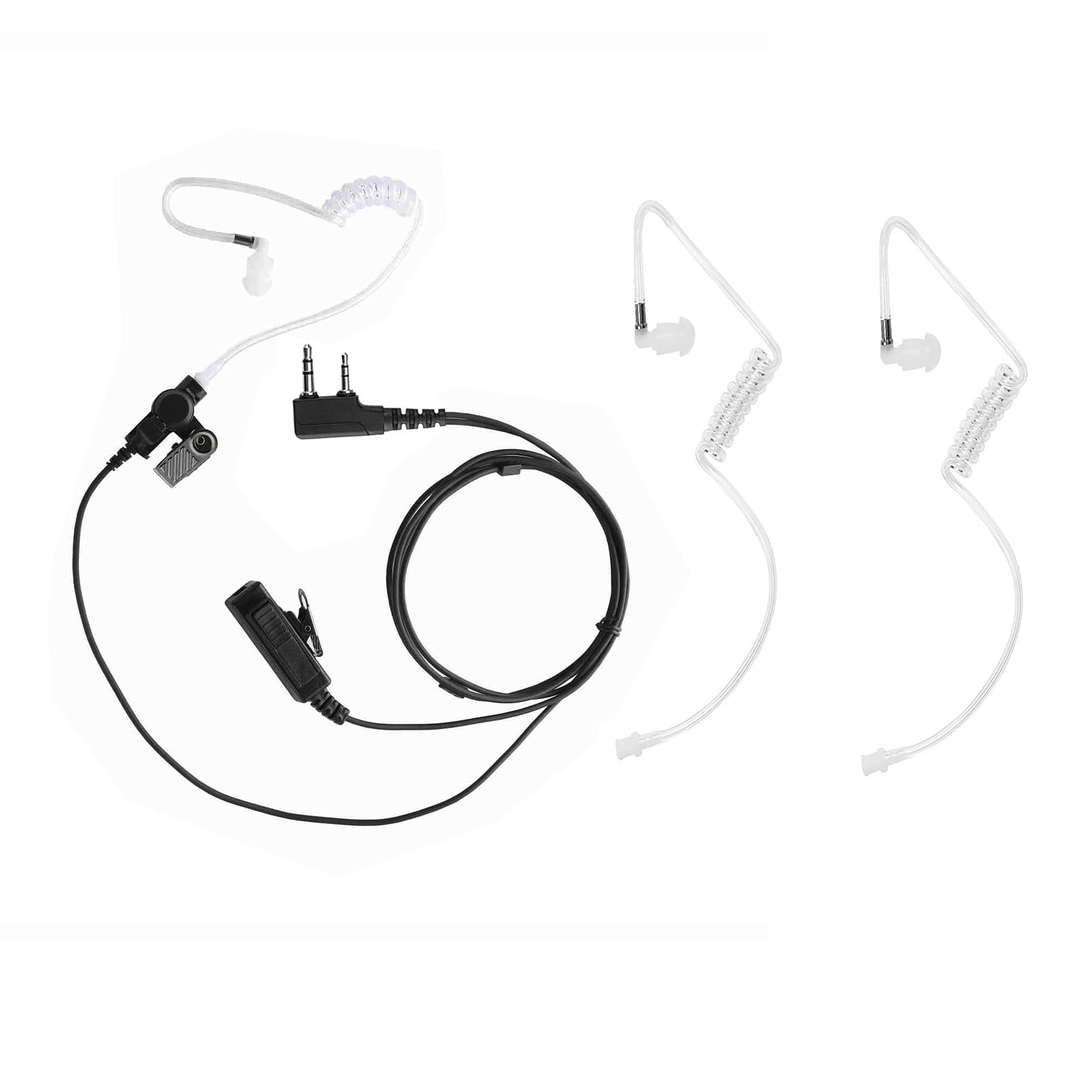 2-Pin Surveillance Earpiece For Baofeng UV-5R & Kenwood Radios - Covert Headset Kit